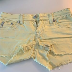 Yellow Miss Me Shorts